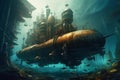 Submerged steampunk city