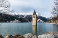 The submerged steeple in Reschen lake