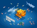 Submersible Vessel Isometric Background