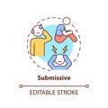 Submissive concept icon