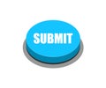 Submit button blue Royalty Free Stock Photo