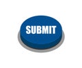 Submit button blue Royalty Free Stock Photo