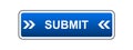 Submit button blue Royalty Free Stock Photo