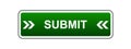 Submit button green Royalty Free Stock Photo