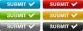 Submit web buttons colorful on white