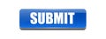 Submit button blue Royalty Free Stock Photo