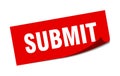 submit sticker. submit square sign. submit Royalty Free Stock Photo