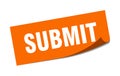 submit sticker. submit square sign. submit Royalty Free Stock Photo