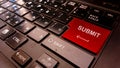 Submit text on enter keyboard button Royalty Free Stock Photo
