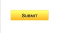 Submit web interface button orange color, electronic report, online declaration