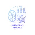 Submitting product concept icon