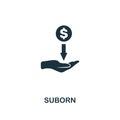 Suborn icon. Premium style design from corruption icon collection. Pixel perfect Suborn icon for web design, apps