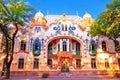 Subotica colorful street architecture view