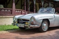 Subotica,Serbia-Jun 05,2016:Mercedes 190SL on Annual old timer public car show