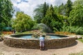 Fountain in the zoo park in Palic, Serbia