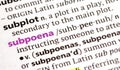 subpoena