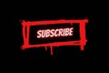 Subscribe neon sign.