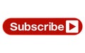 Subscribe, bell button and hand cursor