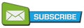 Subscribe Blue Green Triangle Horizontal