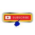 Subscribe button icon - stock vector Royalty Free Stock Photo