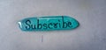 Subscribe button icon, Subscribe logo 3d image