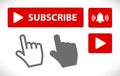Subscribe icon set