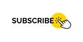 Subscribe message button simple icon web interface design element for app