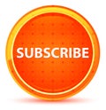 Subscribe Natural Orange Round Button Royalty Free Stock Photo