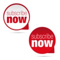 Subscribe now button sign Royalty Free Stock Photo