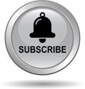 Subscribe now icon web button black gray Royalty Free Stock Photo