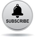 Subscribe now icon web button black gray Royalty Free Stock Photo