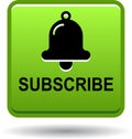 Subscribe now icon web button green Royalty Free Stock Photo