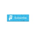 Subscribe rectangle button Royalty Free Stock Photo