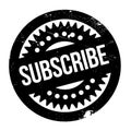 Subscribe rubber stamp