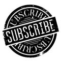 Subscribe rubber stamp