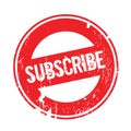 Subscribe rubber stamp