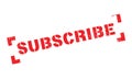 Subscribe rubber stamp