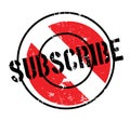 Subscribe rubber stamp