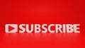 Subscribe text in 3d design