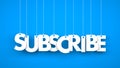 Subscribe - word hanging on the ropes Royalty Free Stock Photo