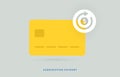 Subscription payment modern flat vector icon. Recurring payment icon with an arrow showing regularity of payments from