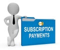 Subscription Payment Monthly Plan Schedule 3d Rendering