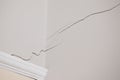 Subsidence crack above doorway in house