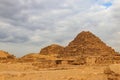 Subsidiary pyramids in Giza Pyramid Complex in Cairo, Egypt