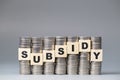 Subsidy filled in the money