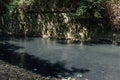 Subsoil Spring Fountain in Hydrogen Sulfide River Royalty Free Stock Photo