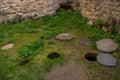 Subsoil wine amphora in monastery