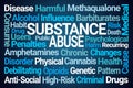 Substance Abuse Word Cloud