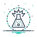 Mix icon for Substance, stuff and chemical Royalty Free Stock Photo