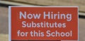 Substitute teachers needed